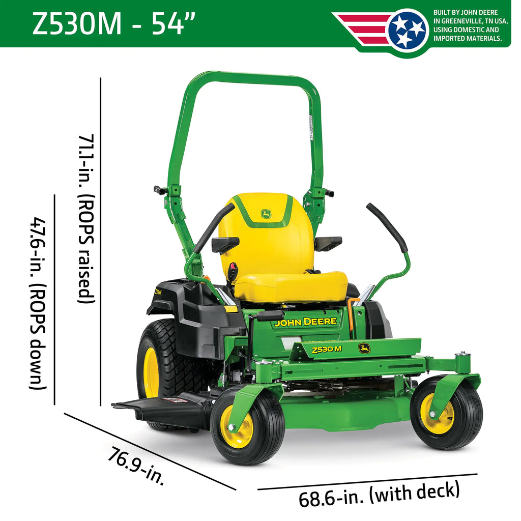 John Deere Z530M 54-in 24 -HP V-twin Gas Zero-turn riding lawn mower