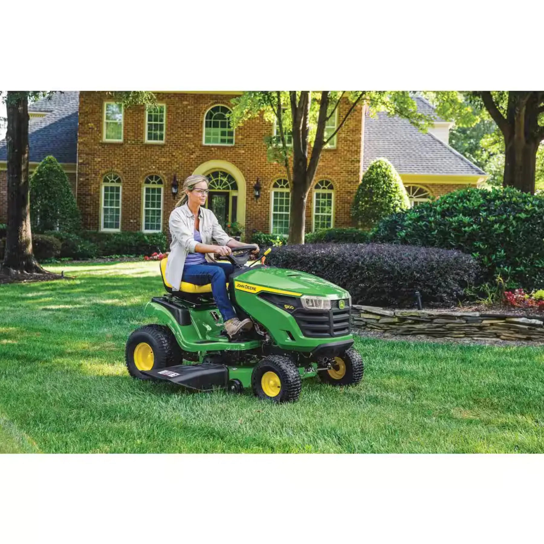 John Deere S100 42 in. 17.5 HP Gas Hydrostatic Riding Lawn Mower